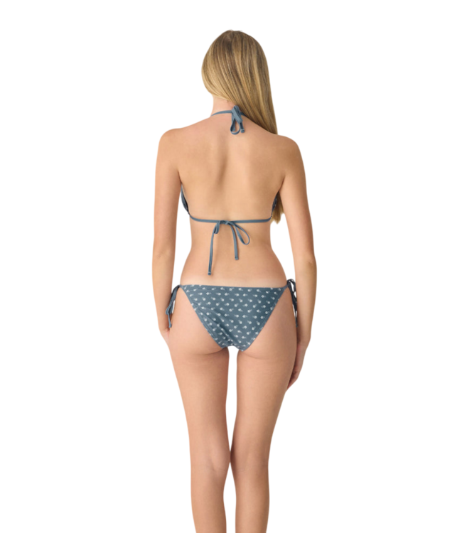 Marine Ditsy Triangle Bikini Set