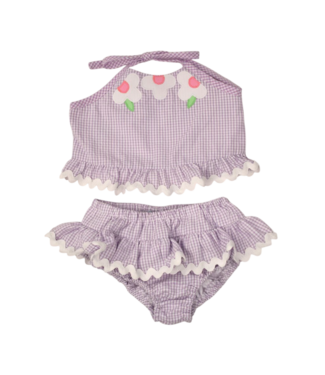 Funtasia Too Lavender Flowers 2 Pc. Swimsuit