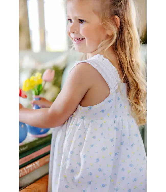 Dunwoody Daisy/White Babs Dress