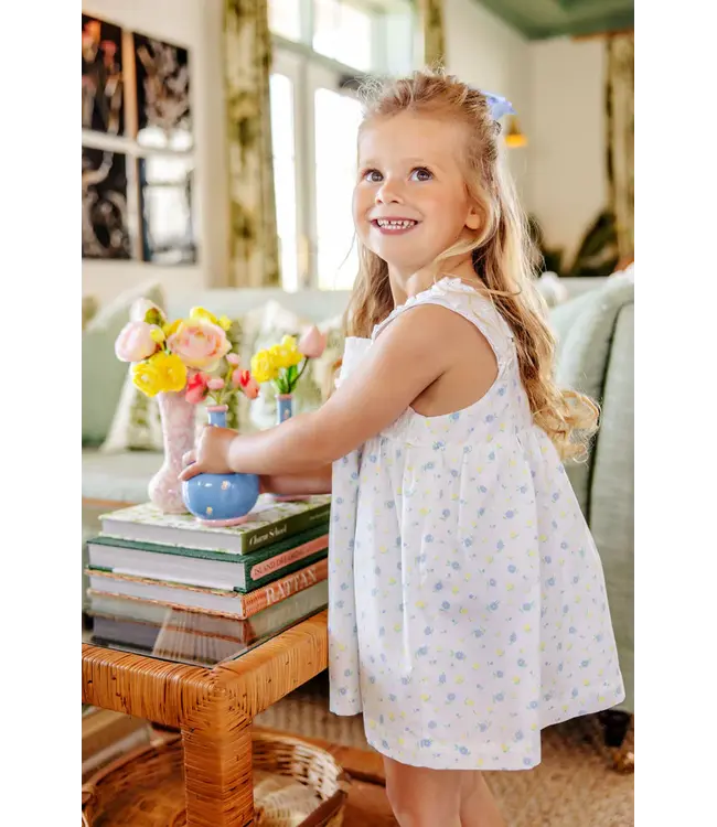 Dunwoody Daisy/White Babs Dress