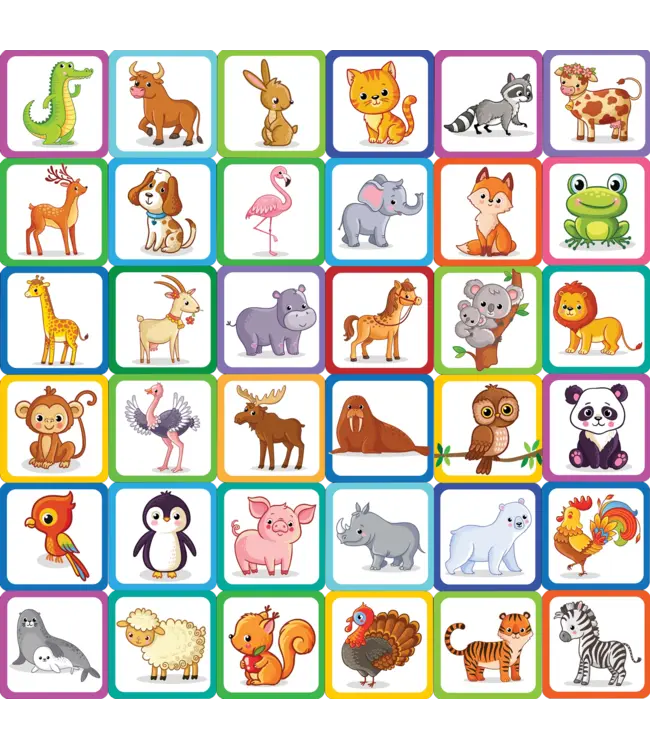 Memory Match Game - Animals