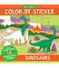 Peter Pauper Press First Color by Sticker Dinosaurs
