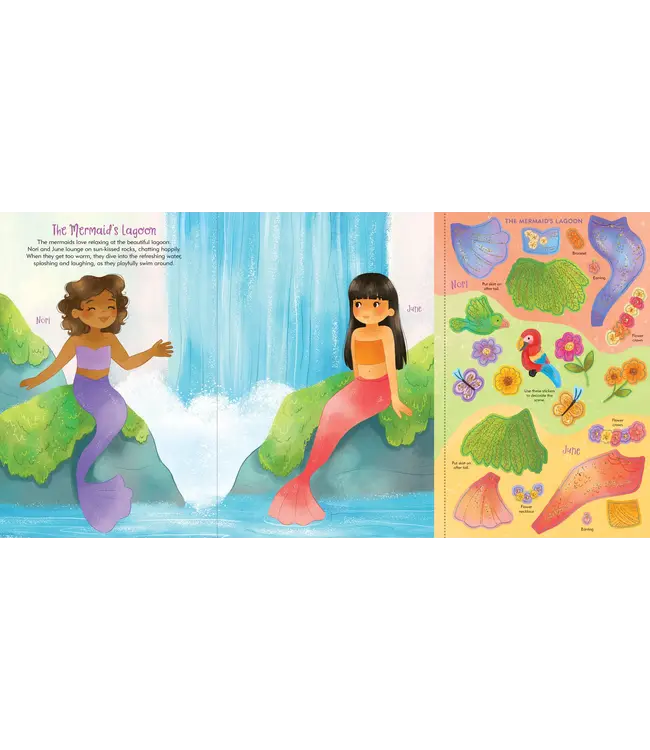Peter Pauper Press Sticker Doll Dress Up Mermaids