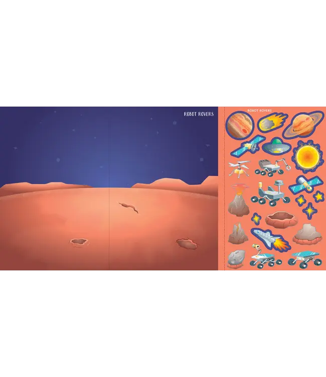 Peter Pauper Press Sticker Scenes Outer Space