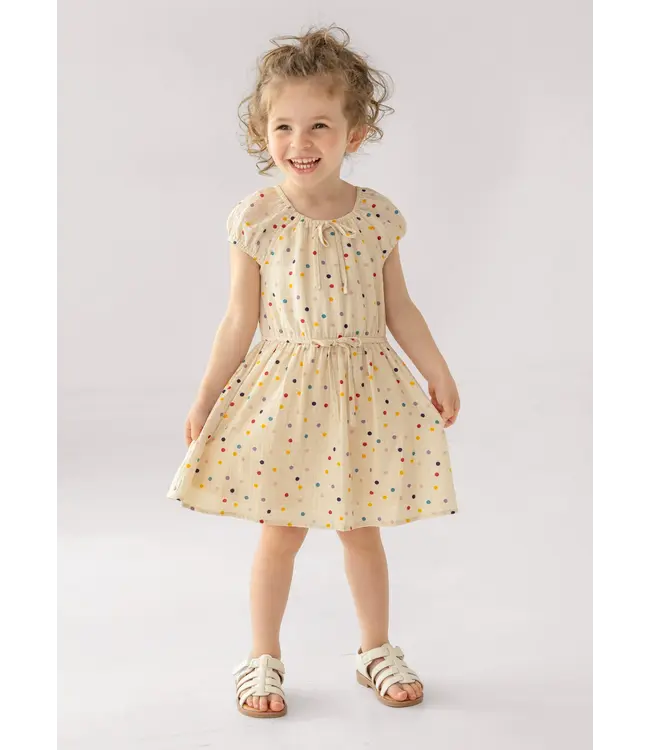 Mabel and Honey Ivory Confetti Cutie Dress