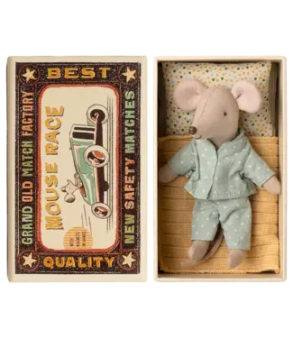 Maileg Little Brother Mouse in Matchbox