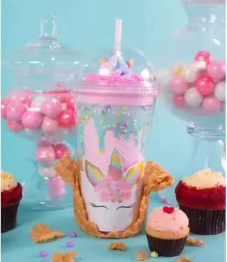 Bewaltz Unicorn Frosting Tumbler-Strawberry