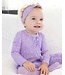 Lila Ruffled Zip Footie