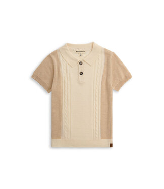 appaman Beige Sweater Knit Polo