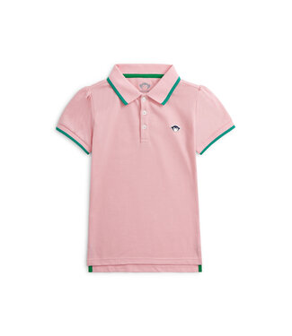 appaman Pink Mousse Puff Sleeve Polo