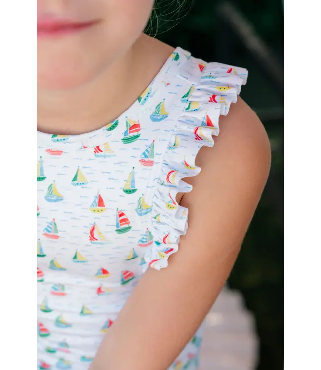 Yacht Ruffle One Piece Swimsuit