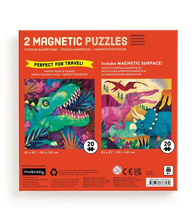 Dinosaurs Roar Magnetic Puzzle Set