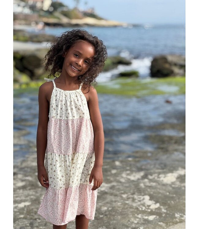 vignette Pink Mix Floral Kit Dress