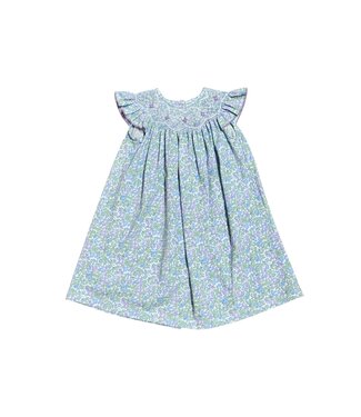 Three Sisters Lilac Floral Smocked Bishop