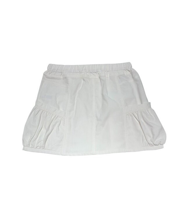 Ecru Corduroy Utility Skirt