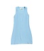 Saltwater Taffy Rib Raw Edge Racer Tank Dress