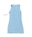 Saltwater Taffy Rib Raw Edge Racer Tank Dress