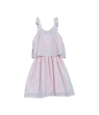 Pink Swiss Dot Dress