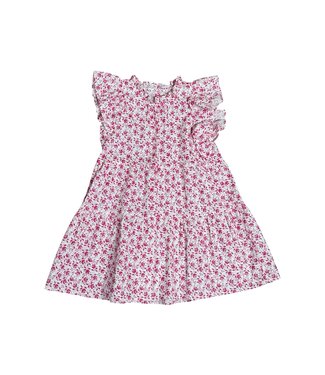 Raspberry Floral Dress