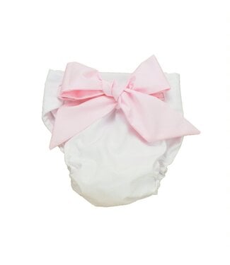 Beaufort Bonnet Worth Ave. White/Palm Beach Pink Baby Bow Bloomer