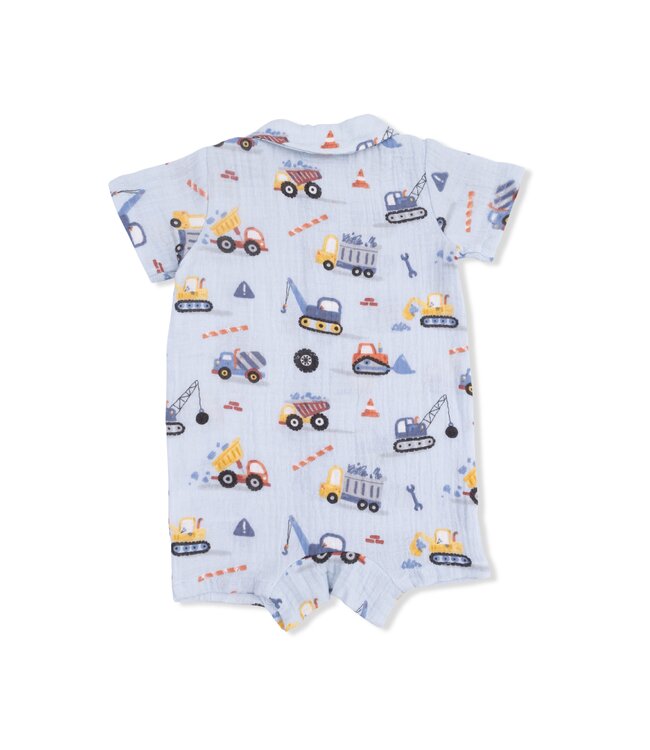 Angel Dear Blue Crayon Construction Polo Shortie