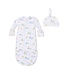 Cream Frog and Duck Pond Gown and Knotted Hat