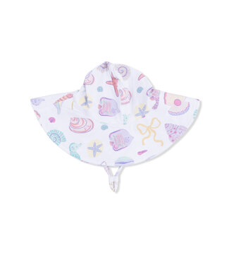 Angel Dear Ivory Beach Days Wide Brim Sun Hat