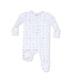 Angel Dear White/Blue Golf Trellis 2 Way Zip Footie