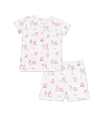 Angel Dear Pink Easter Egg Hunt Loungewear Short Set