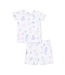 Angel Dear Off White/Purple Floral Sea Creatures Loungewear Set