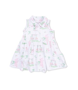 Angel Dear White Pretty Golf Polo Tennis Dress