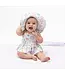 Angel Dear Ivory Beach Days Smocked Bubble with Skirt