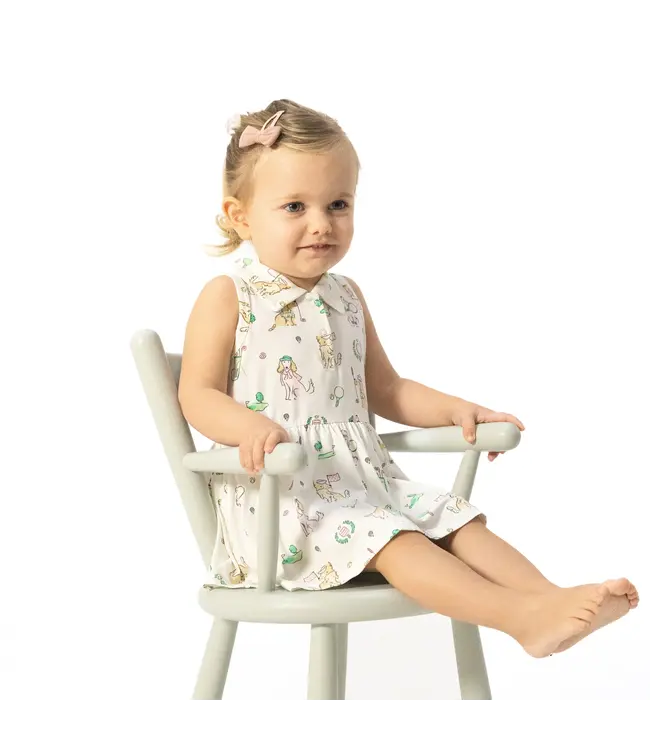 Angel Dear Pink Country Club Dogs Polo Tennis Dress