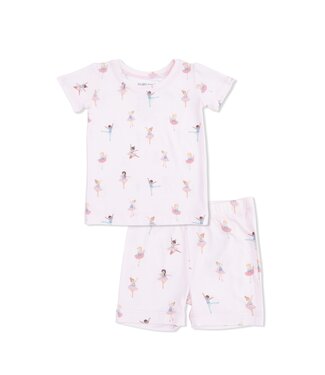 Angel Dear Pink Petite Ballet Loungewear Short Set