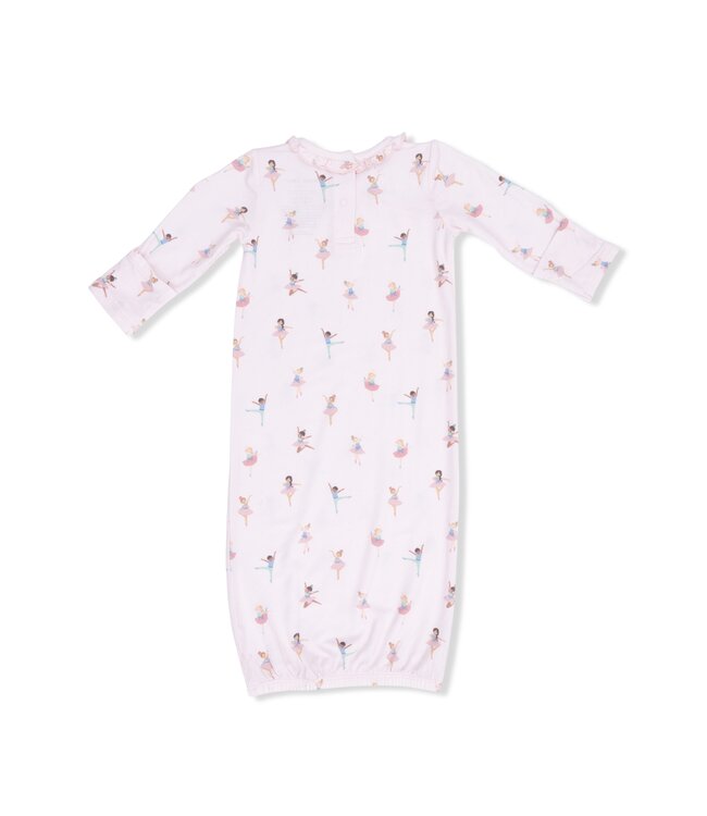 Angel Dear Pink Petite Ballet Kimono Gown & Ruffle Knotted Hat