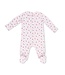 Angel Dear Pink Joli Rosette Smocked Peter Pan Footie