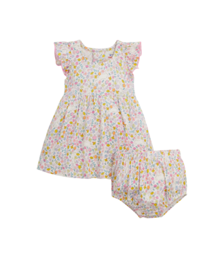 Magnificent Baby Bunny Blossom Flutter Dress with Bloomer