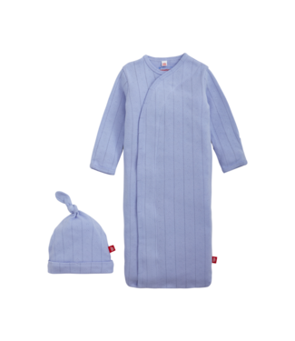 Magnetic Me Lilac Wisteria Pointelle Gown & Hat Set