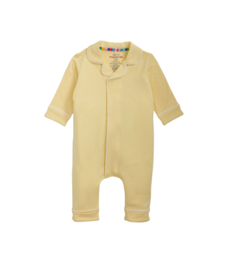 Magnetic Me Stars Yellow Right Fit Romper with Piping