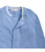 Blue Crew Neck Cardigan with Tipping