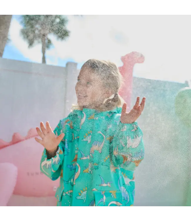 Magnificent Baby All Over Dino Color Changing Raincoat