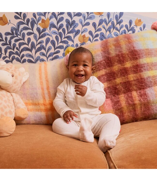 Magnificent Baby Love Lines Tofu Pointelle Footie