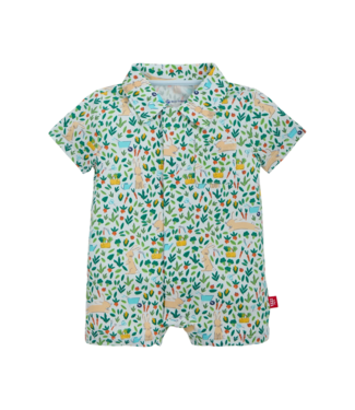 Magnificent Baby Bunny Garden Polo Pocket Romper