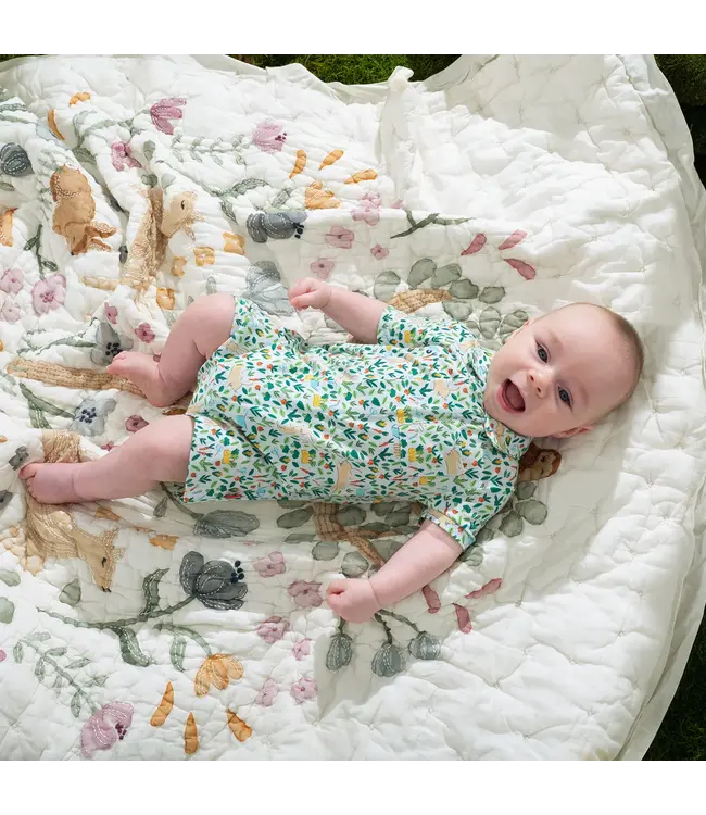 Magnificent Baby Bunny Garden Polo Pocket Romper