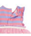Shell Pink Stripe Flutter Sleeve Tutu Bodysuit Dress