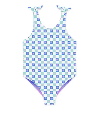 Feather 4 Arrow White Skye Reversible One Pc. Swimsuit