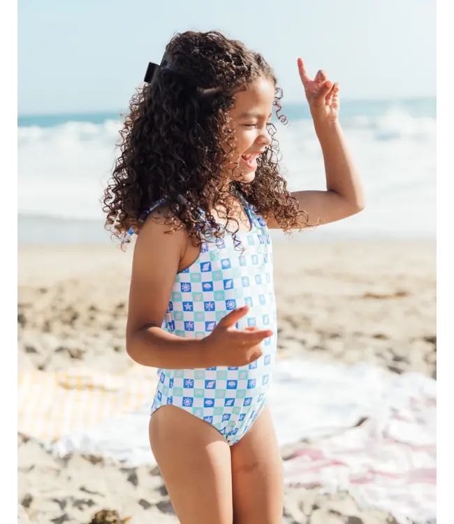 Feather 4 Arrow White Skye Reversible One Pc. Swimsuit