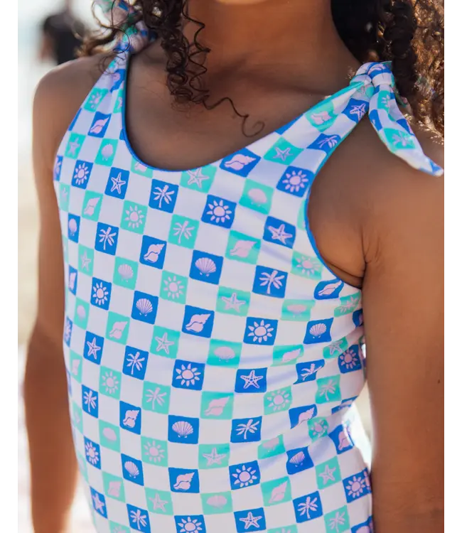 Feather 4 Arrow White Skye Reversible One Pc. Swimsuit