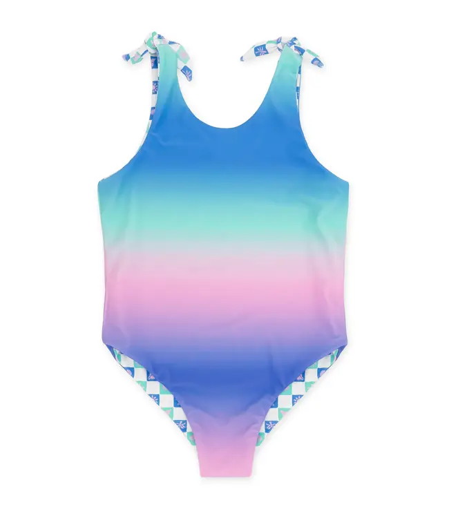 Feather 4 Arrow White Skye Reversible One Pc. Swimsuit
