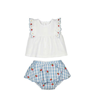 Mayoral Lagoon Strawberry Skirt Set